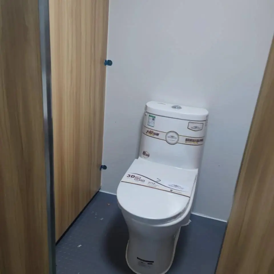 Box de un módulo sanitario con inodoro con mochila